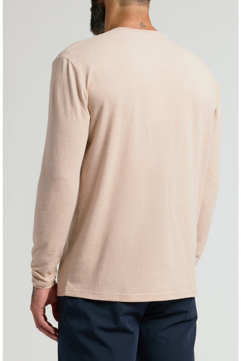 Classic Long Sleeve Henley, Alternate, color, HEATHER CAMEL