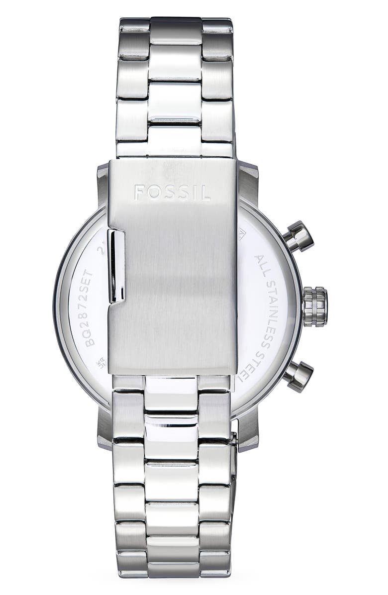 Fossil Rhett Multifunction Quartz Bracelet Watch, 43mm, Alternate, color, Silver