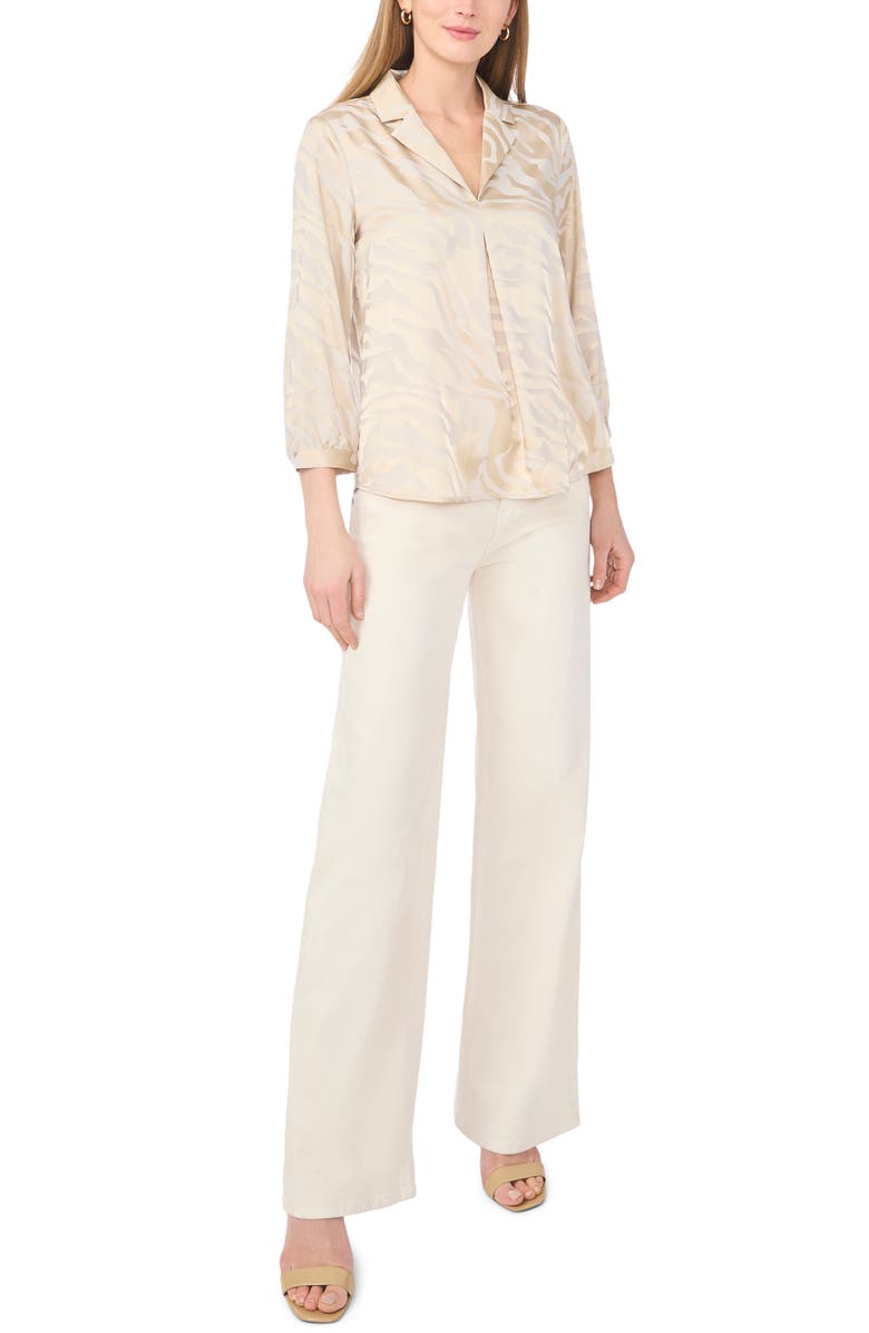 Vince Camuto Satin Shirt, Alternate, color, Birch