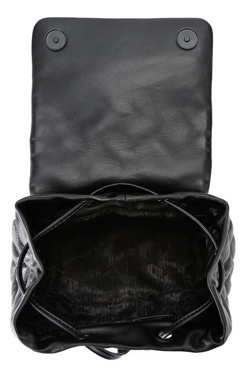 Kurt Geiger London Small Kensington Drench Quilted Leather Backpack In Black