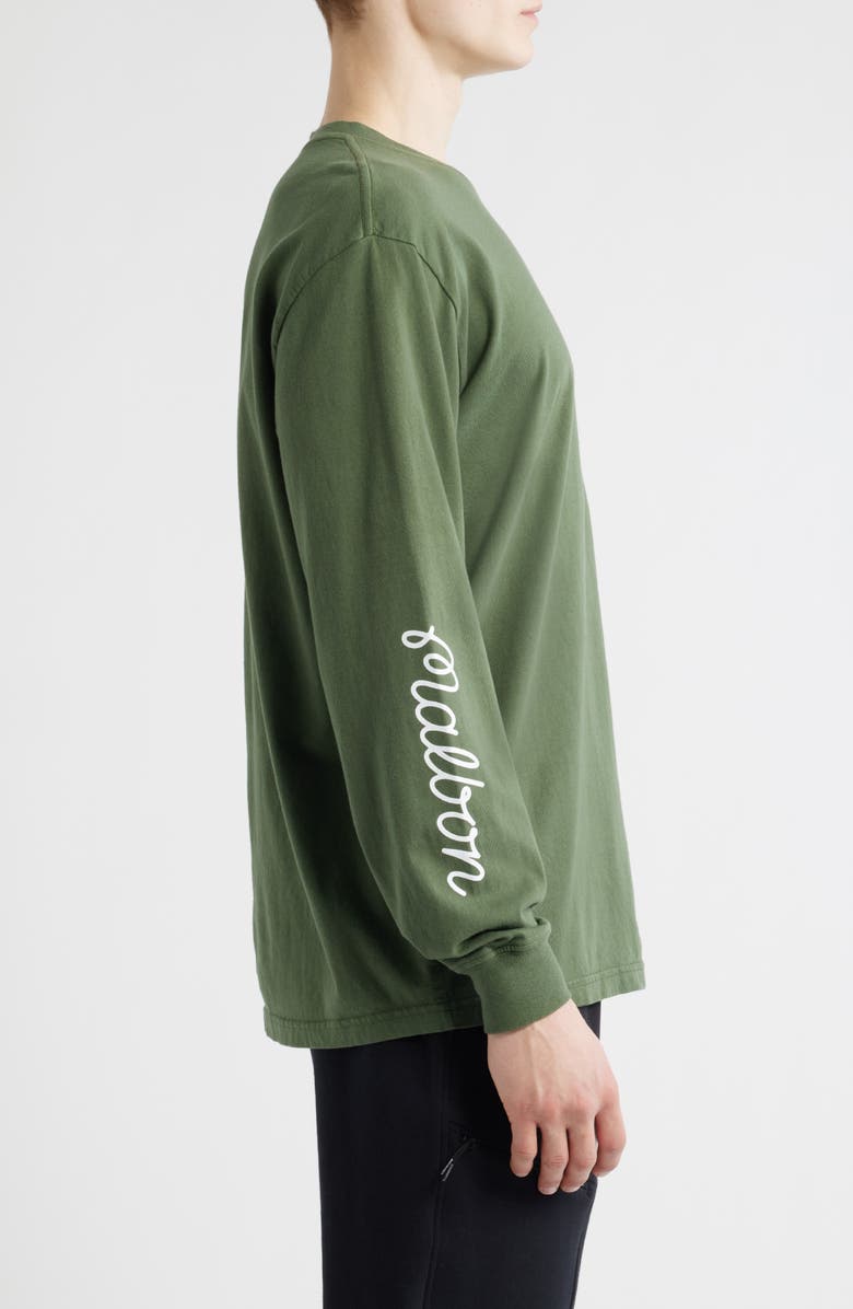 Malbon Golf Gorse Long Sleeve T-shirt, Alternate, color, Olivine
