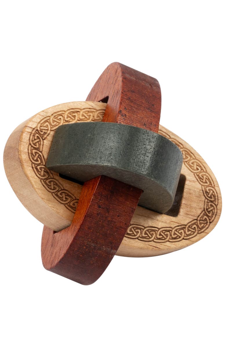 Professor Puzzle Celtic Knot 3D Wooden Brainteaser Puzzle, Alternate, color, Multicolored
