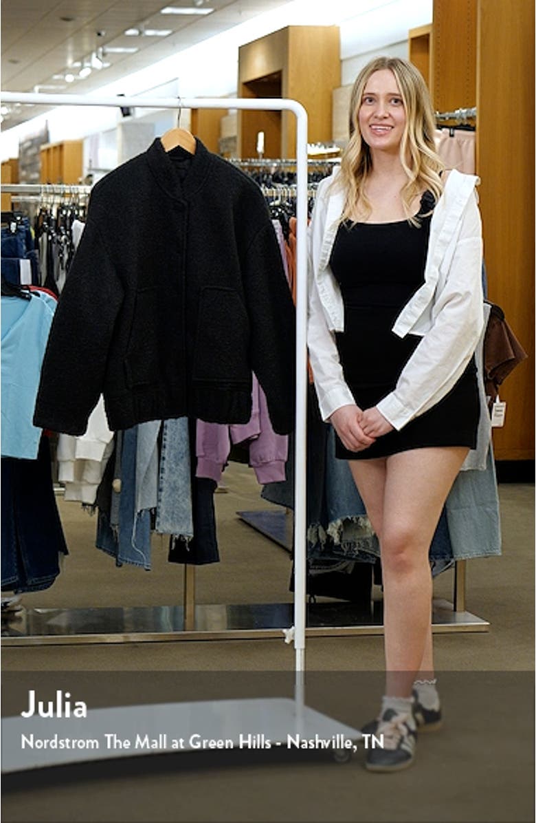 Oversize Textured Bomber Jacket, sales video thumbnail