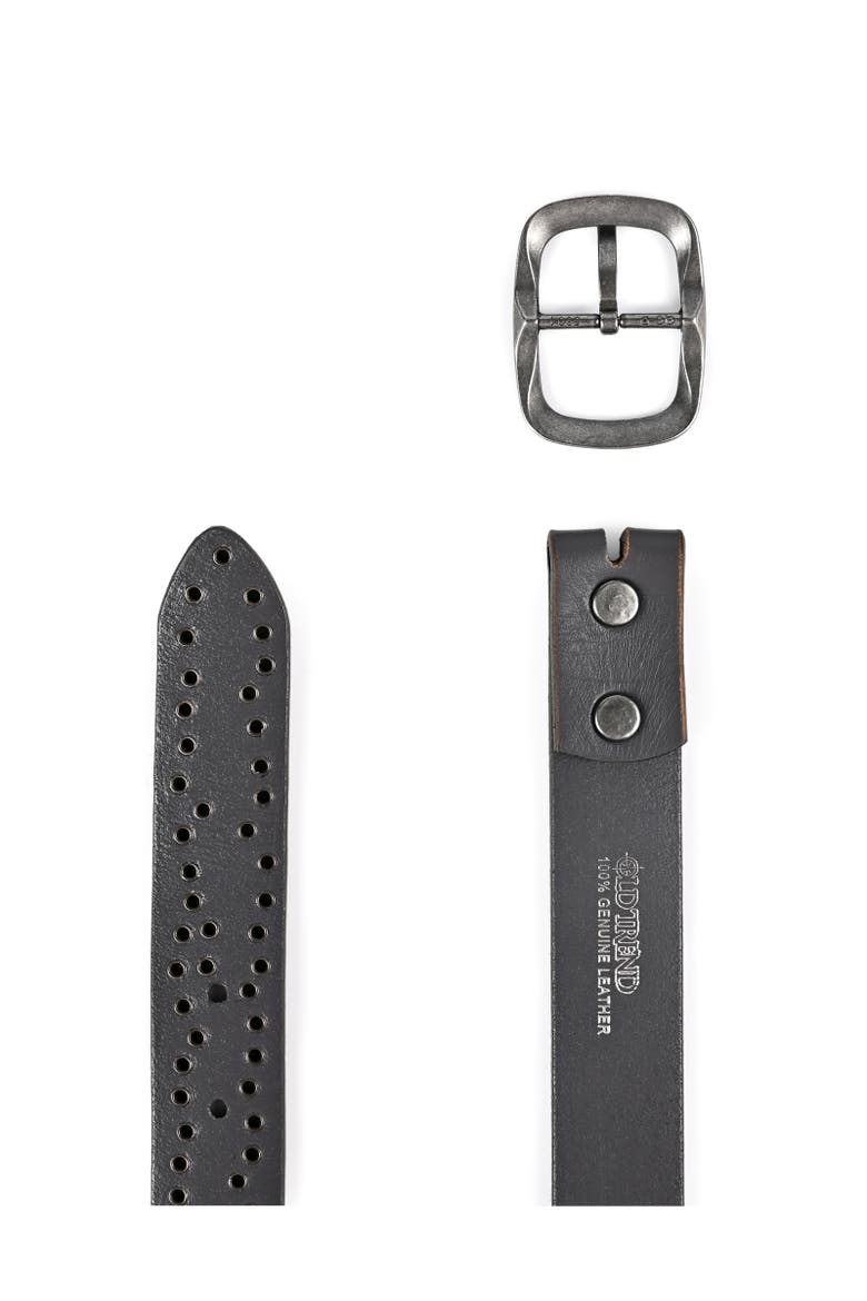 Westland Genuine Leather Desert Inspired Studded Belt, Alternate, color, Grey