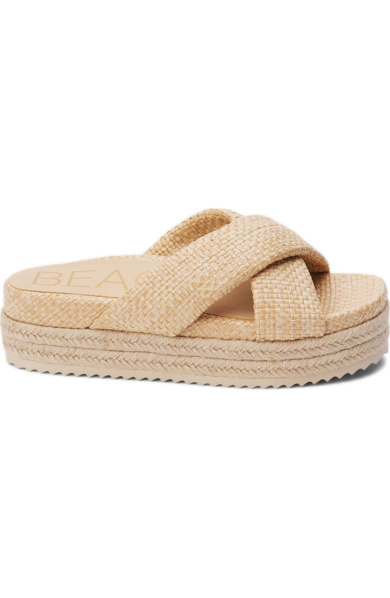 BEACH BY MATISSE Hali Platform Sandal, Alternate, color, Natural