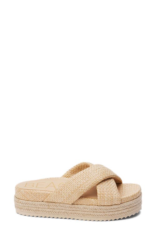 Beach By Matisse Hali Platform Sandal In Neutral