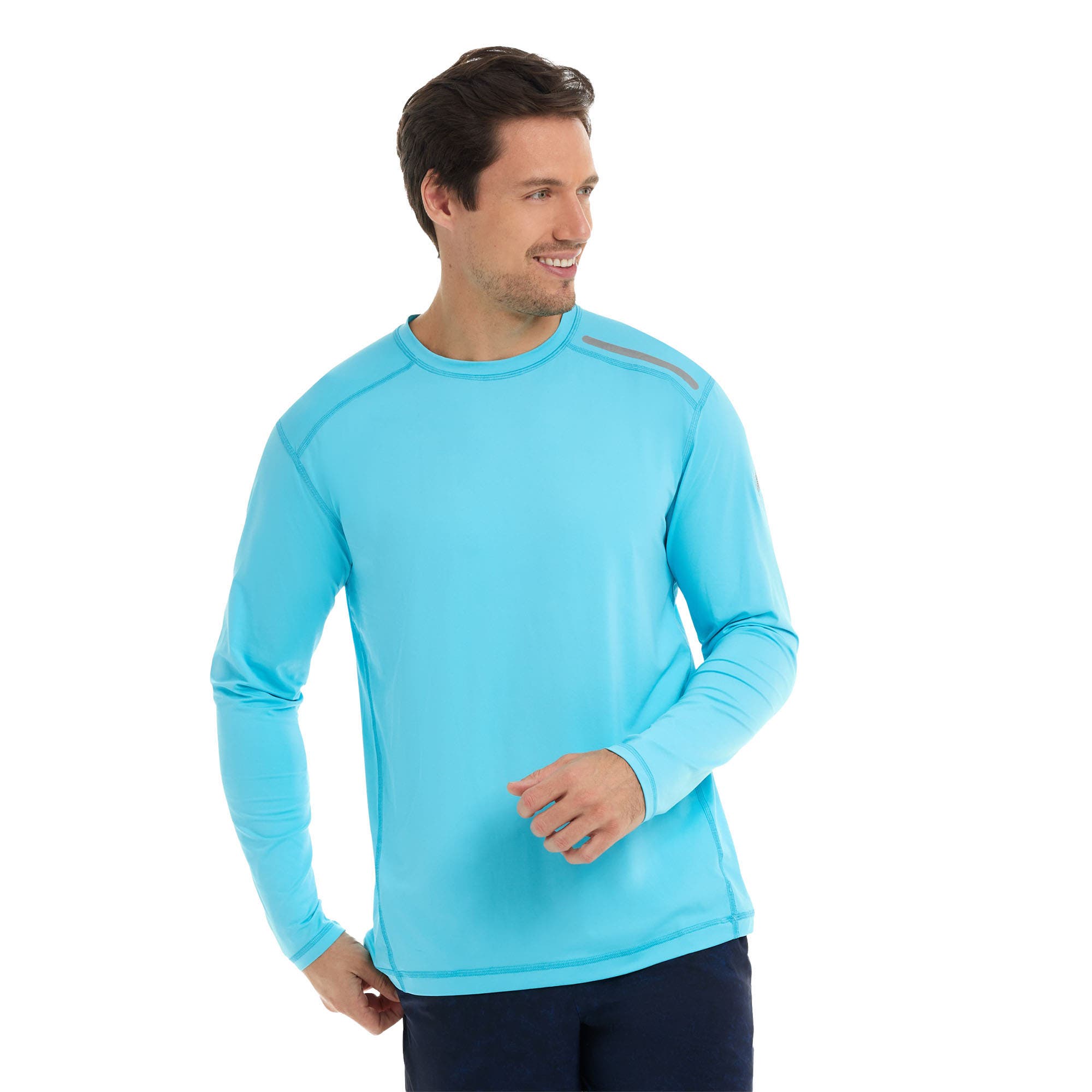 BloqUV Men's Long Sleeve Jet Tee for Sun and UV Protection (Men ...