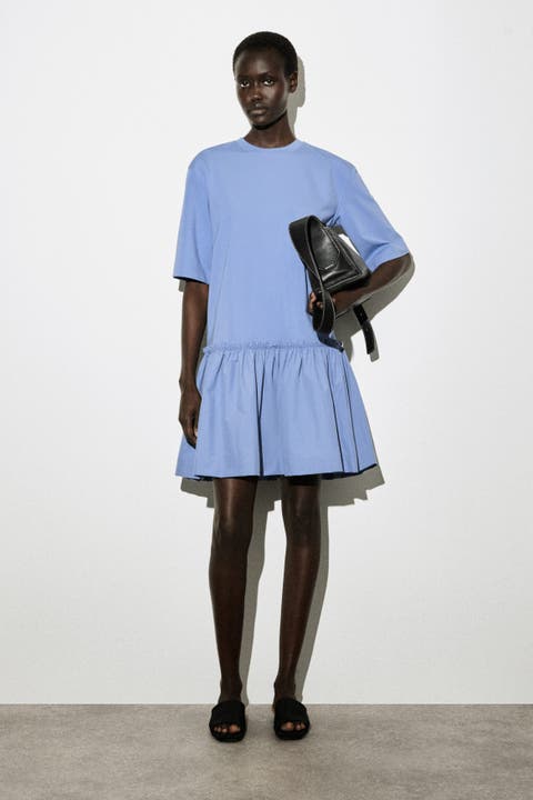 Panelled Dropped-waist Mini Dress