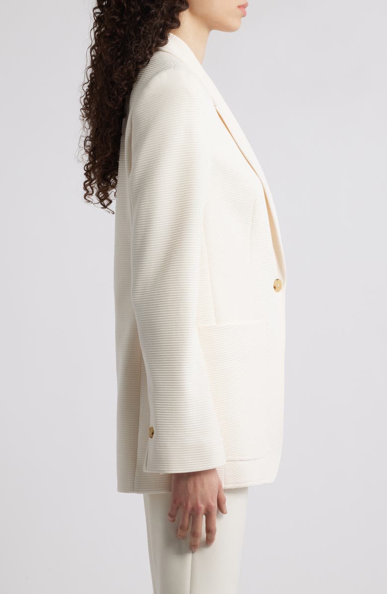 Jasena Textured One-Button Blazer