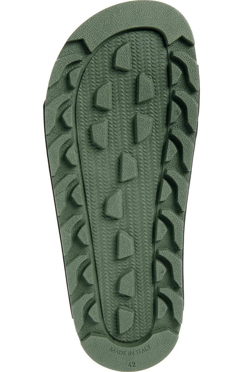 Roberto Cavalli Double Strap Slide Sandal, Alternate, color, Green