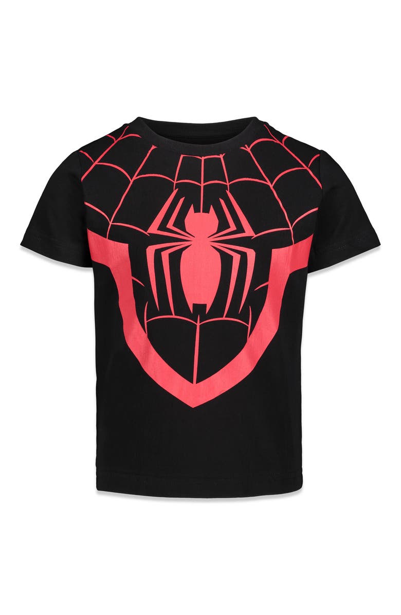 Marvel Spidey and His Amazing Friends 3-Pack Short Sleeve T-Shirts, Alternate, color, Venom Spidey Black Red