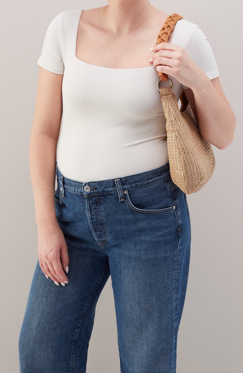 HOBO Madison Woven Straw Shoulder Bag, Alternate, color,