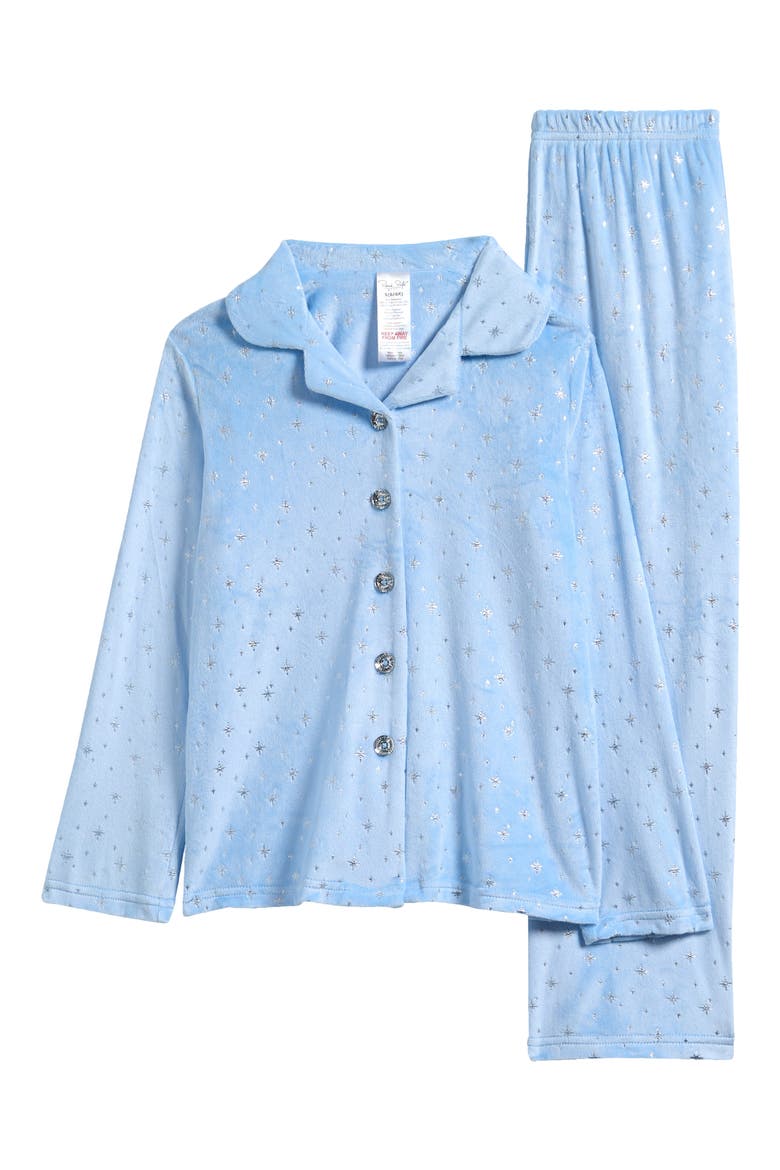 Kids' Adore Velour Pajamas, Main, color, BLUE