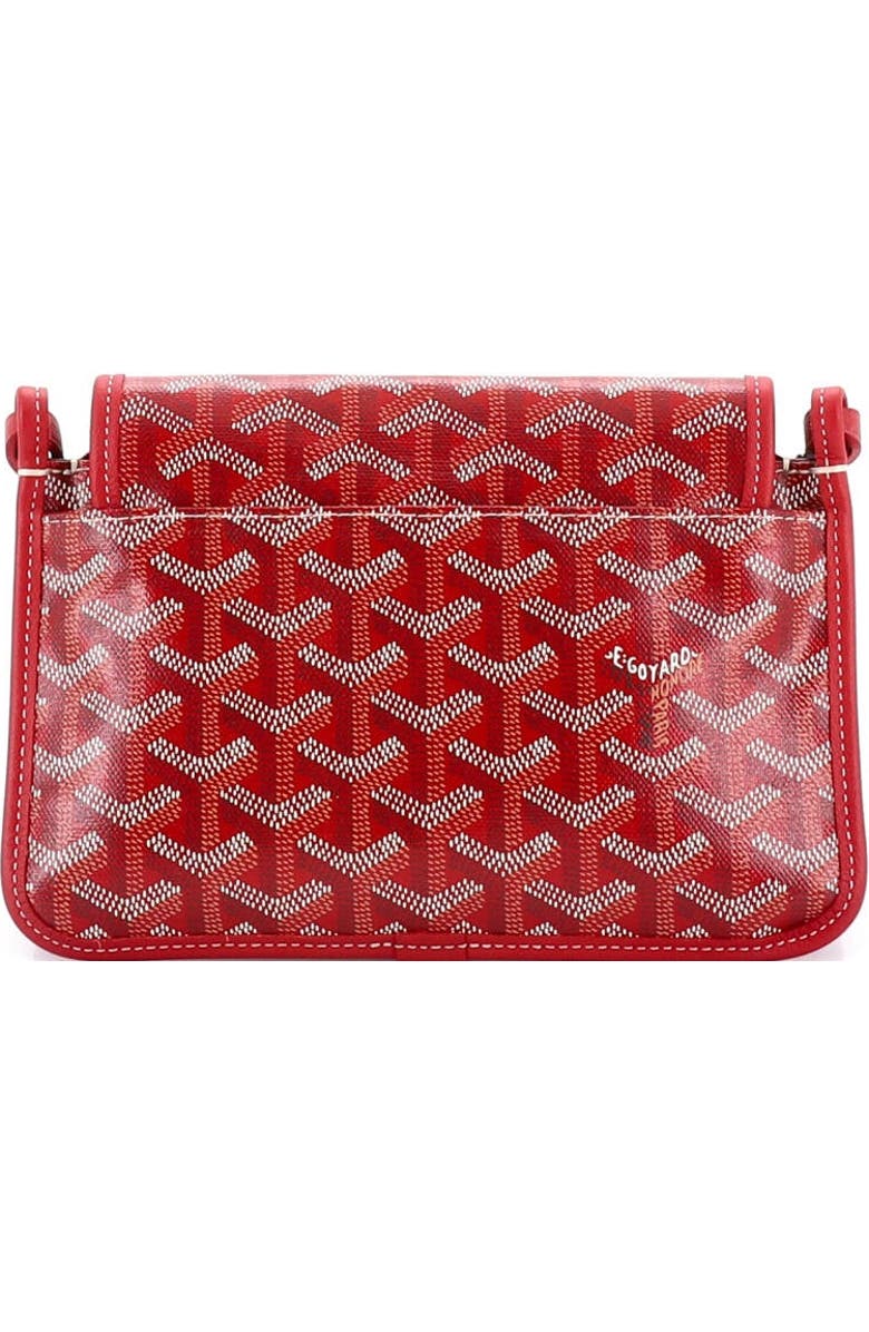 Pre-Owned Goyard Plumet Clutch Wallet Coated Canvas, Alternate, color, Red