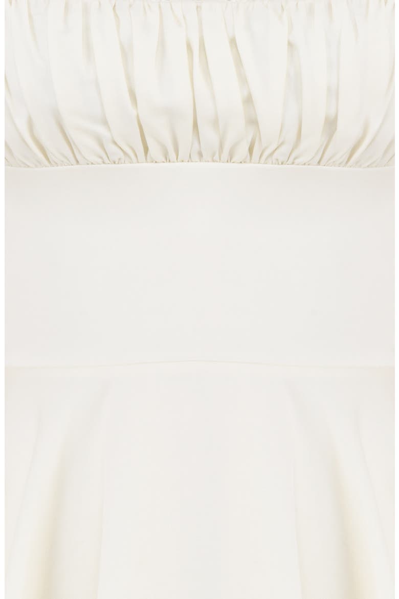 Kaia Lace Trim Fit & Flare Minidress, Alternate, color, IVORY
