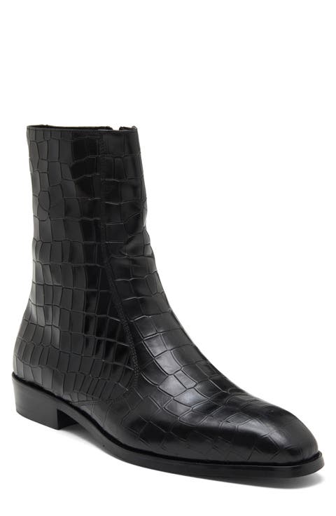 Amadeus Alligator Embossed Leather Boot