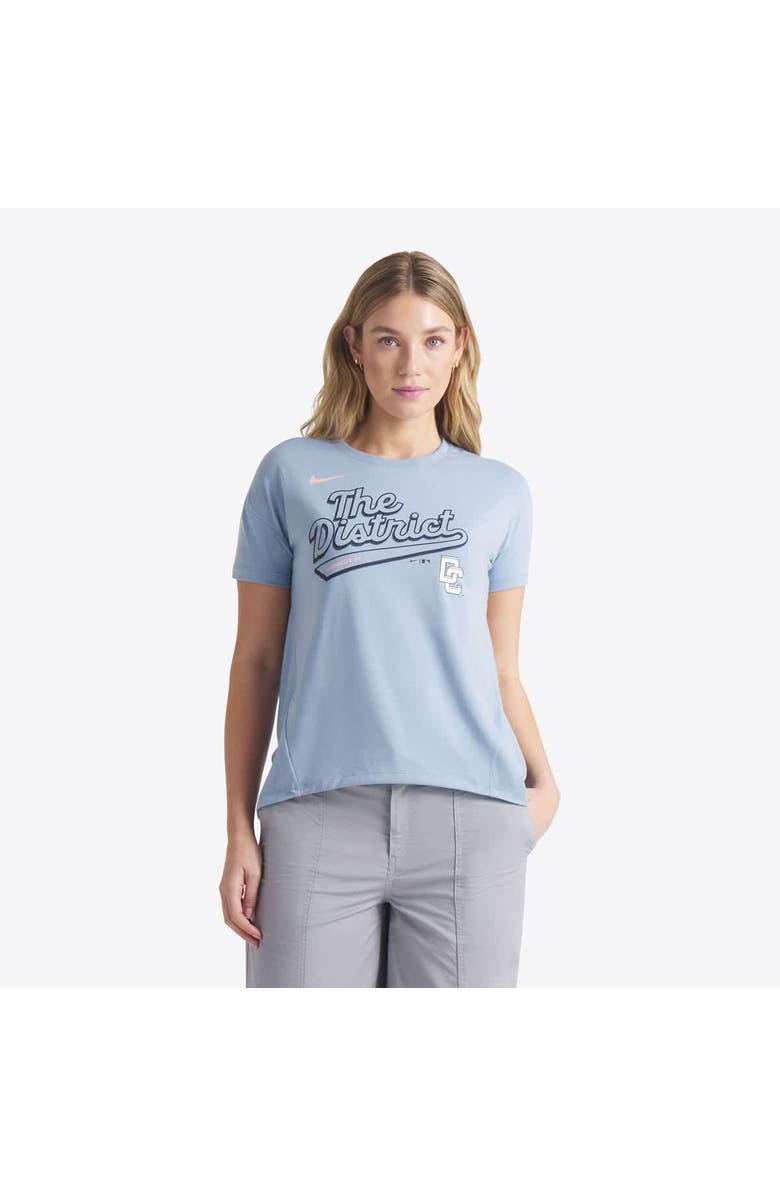 Nike Women's Nike Blue Washington Nationals 2025 City Connect Flowy Fashion Tri-Blend Performance T-Shirt, Alternate, color, Blue