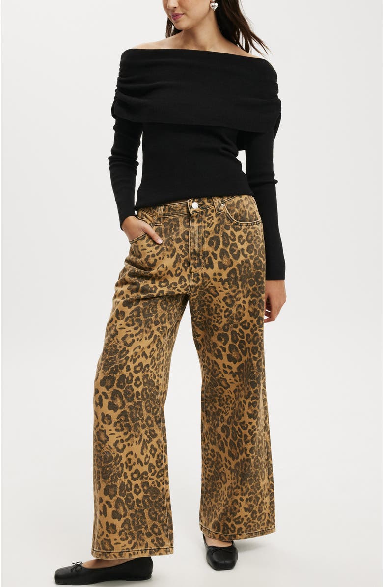 Cotton On Everfine Rib Ruched Off Shoulder, Alternate, color, 