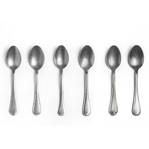 Mepra Original Vintage Coffee Spoons Set In Silver