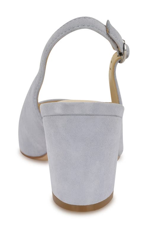 Nine West Kamsee Slingback Pointed Toe Pump In Light Blue