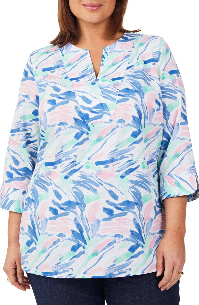 Foxcroft Vena Cotton Tunic, Main, color, 