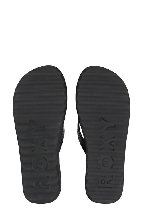 Roxy Beach Up Platform Flip Flop In Black