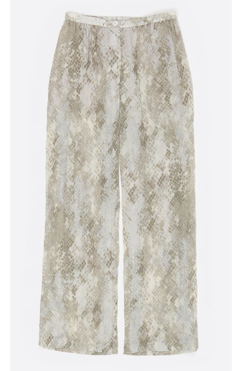 Bimba y Lola Snake Pleated Jogger Trousers, Alternate, color, Snake Taupe