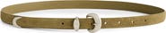 Madewell Domed Suede Buckle Belt