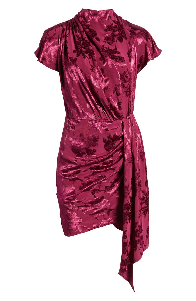 Saylor Cindylou Satin Jacquard Cocktail Dress, Alternate, color,