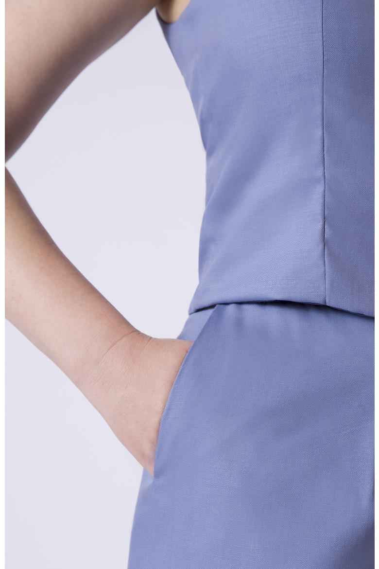 The Wool Wide Leg Pant For Full Hips And Thighs, Alternate, color, Sky