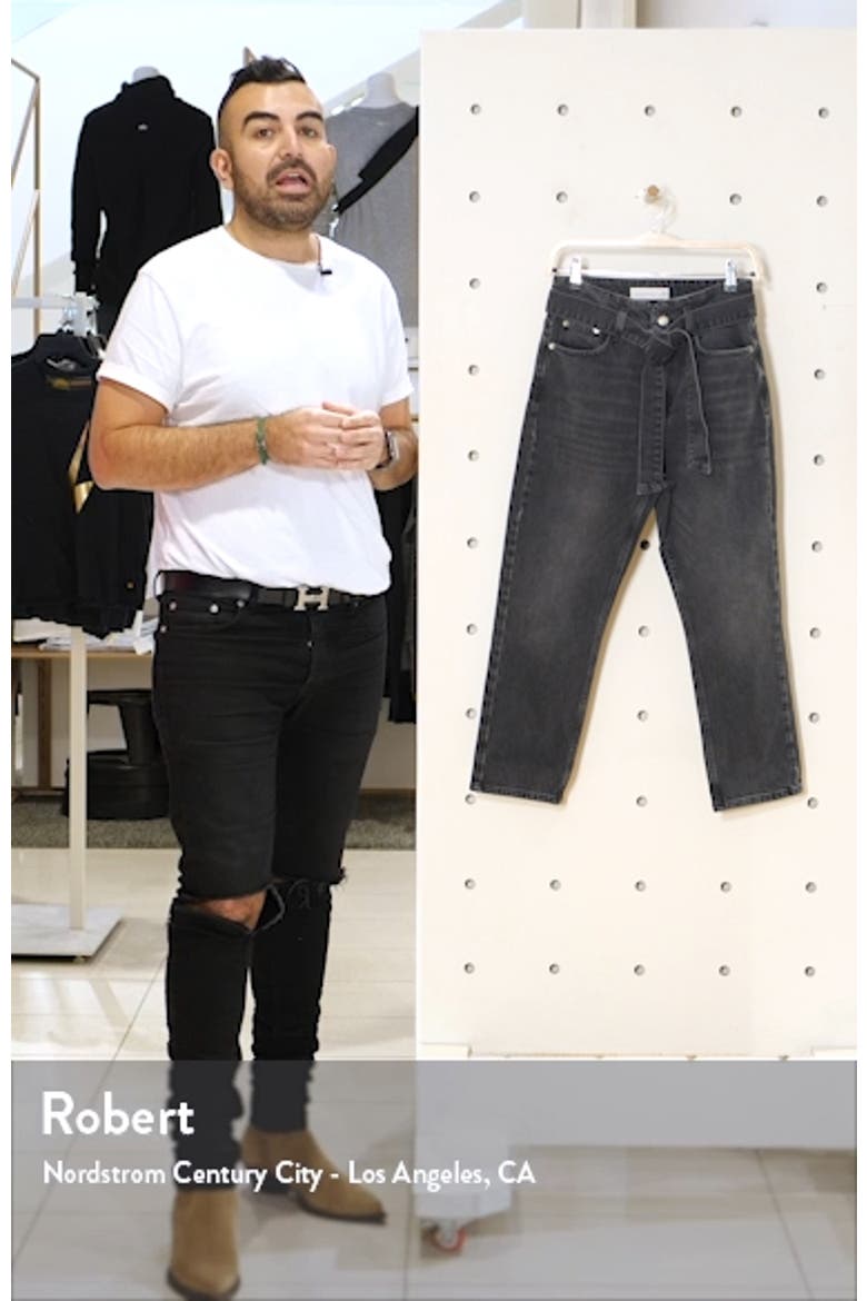 Paperbag Waist Straight Leg Jeans video