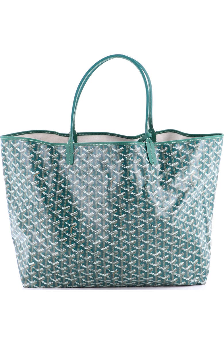 Pre-Owned Goyard Saint Louis Tote Coated Canvas GM, Main, color, Green