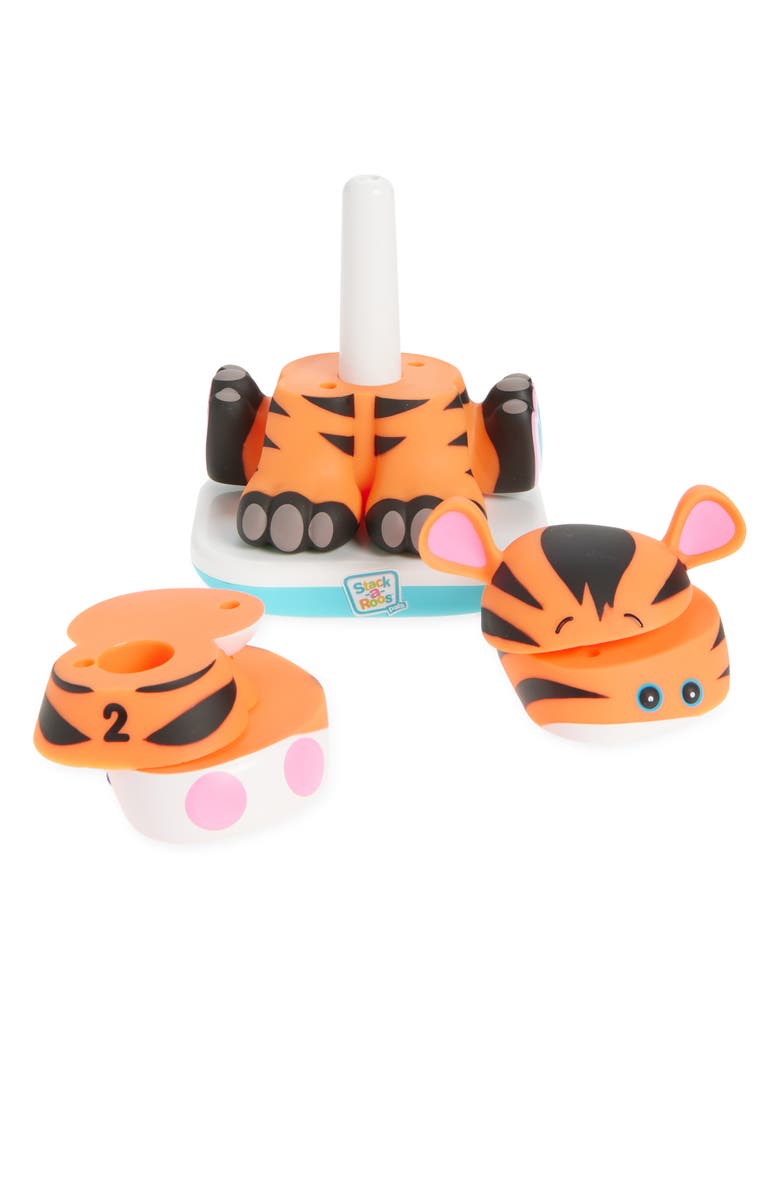 Stack-a-Roos Baby Tiger Learning Toy, Alternate, color, Orange