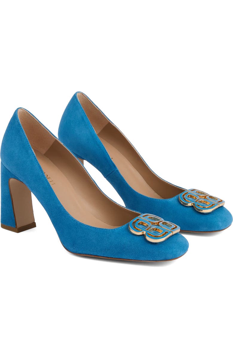 LK Bennett Truly Logo Pump, Main, color, French Blue