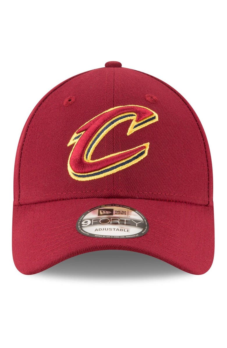 New Era Men's New Era Wine Cleveland Cavaliers Official The League 9FORTY Adjustable Hat, Alternate, color, 