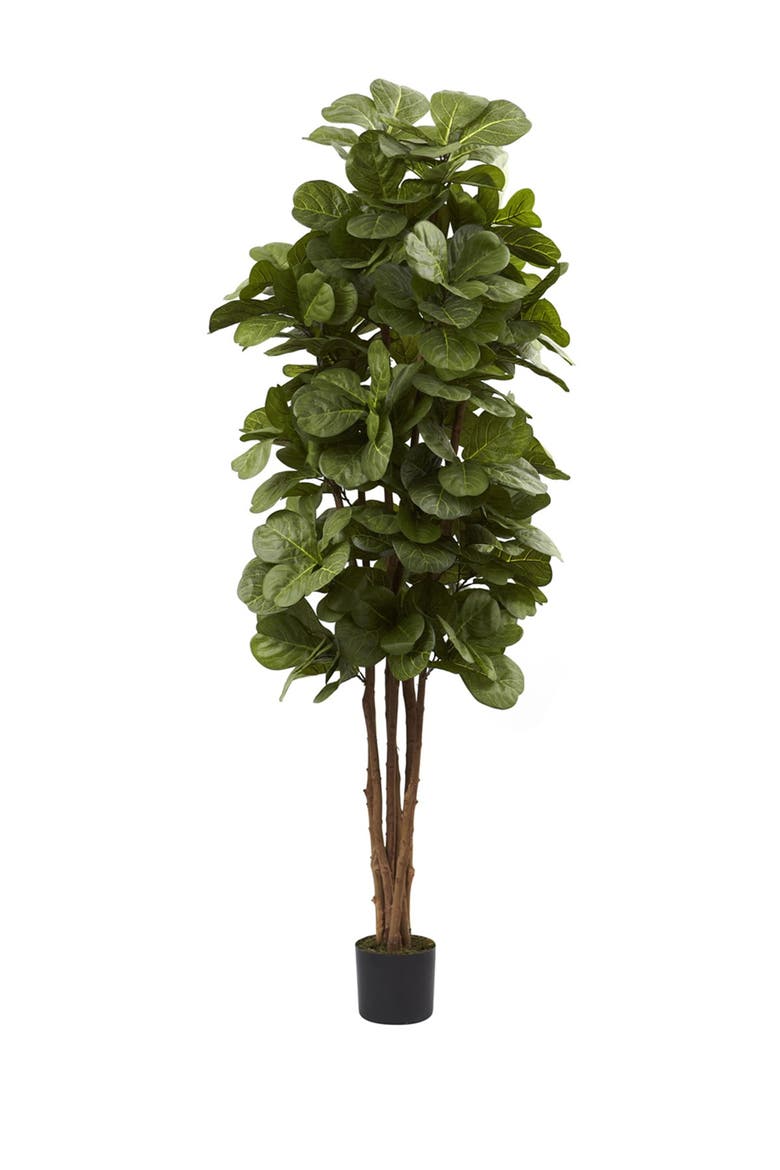 Green 6' Fiddle Leaf Fig Tree, Main, color, GREEN
