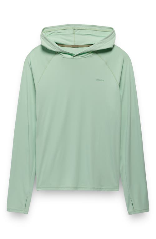 Prana Sol Shade Long Sleeve Performance Hoodie In Bio Mint