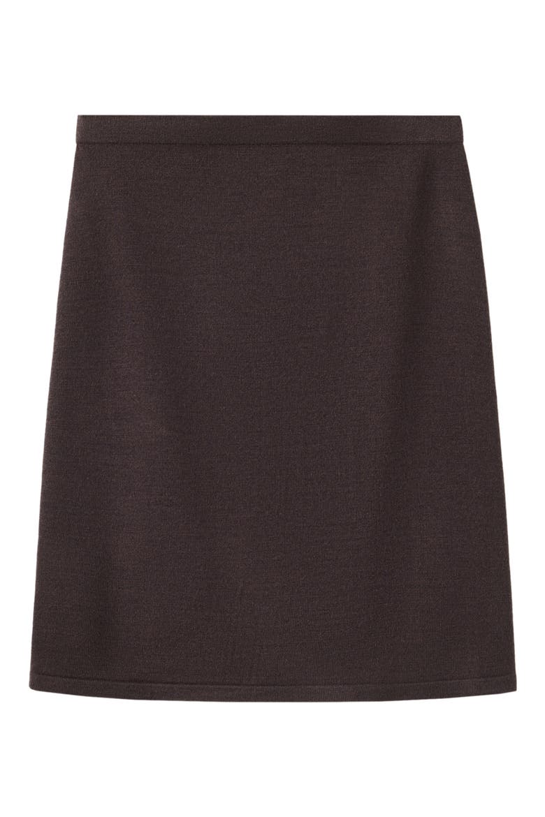 Fine Knit Skirt, Main, color, BROWN
