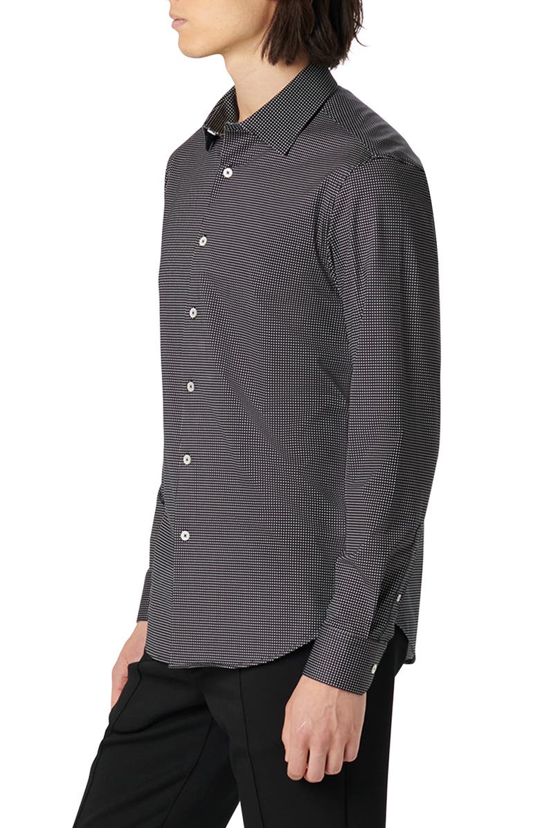 Bugatchi James OoohCotton<sup>®</sup> Pin Dot Print Button-Up Shirt, Alternate, color, 