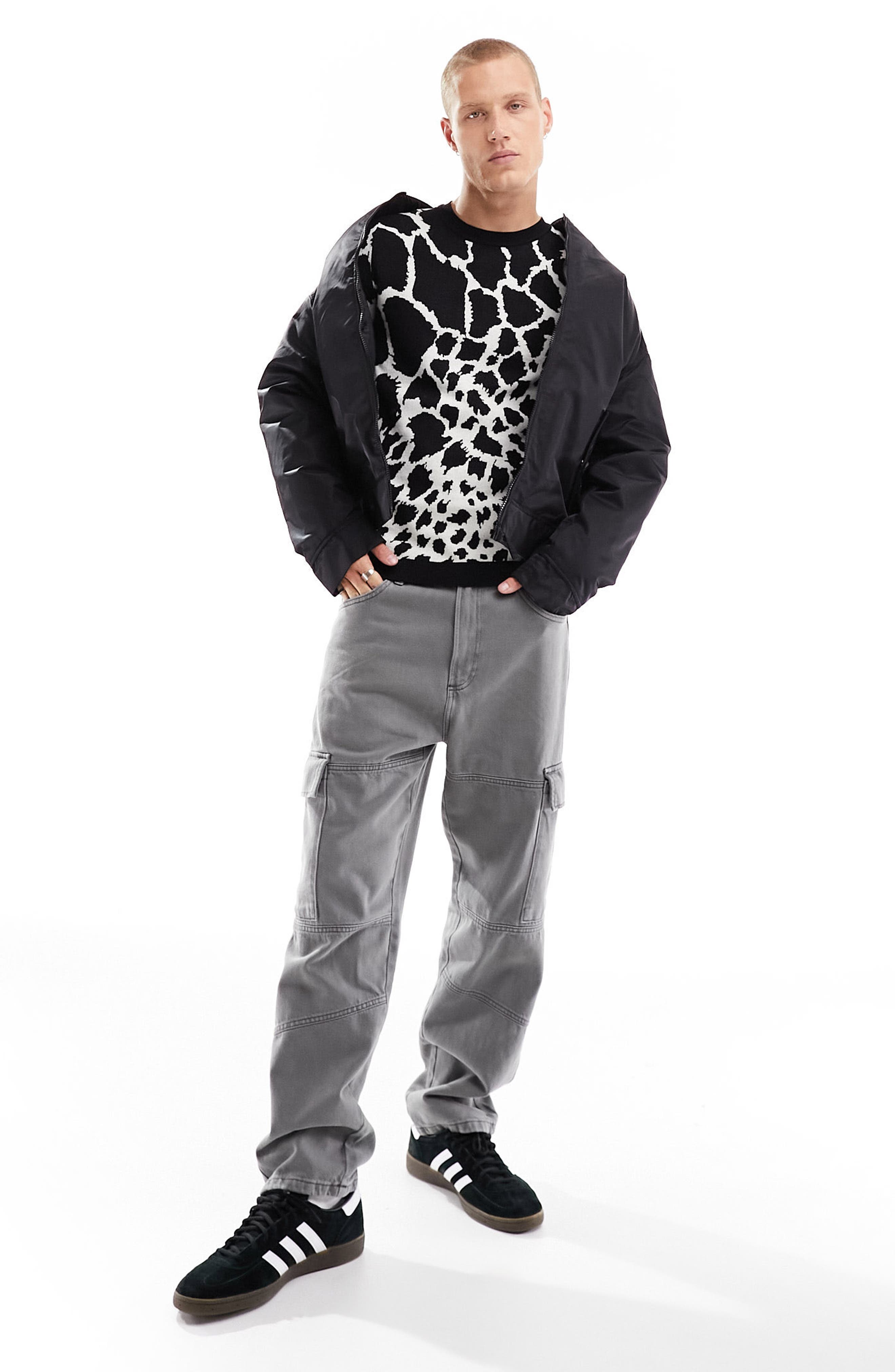 ASOS DESIGN Muscle Fit Cotton Sweater (Men) | Nordstromrack