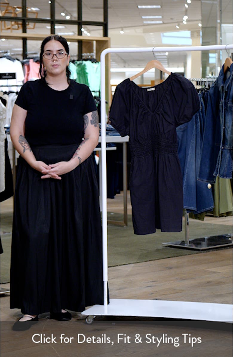 Emery Pima Cotton Poplin Minidress, sales video thumbnail