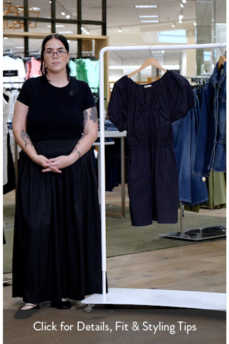 Emery Pima Cotton Poplin Minidress video