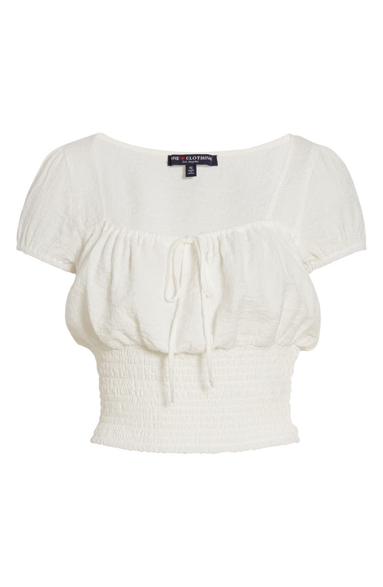 One Clothing Smocked Bottom Blouse, Alternate, color, 