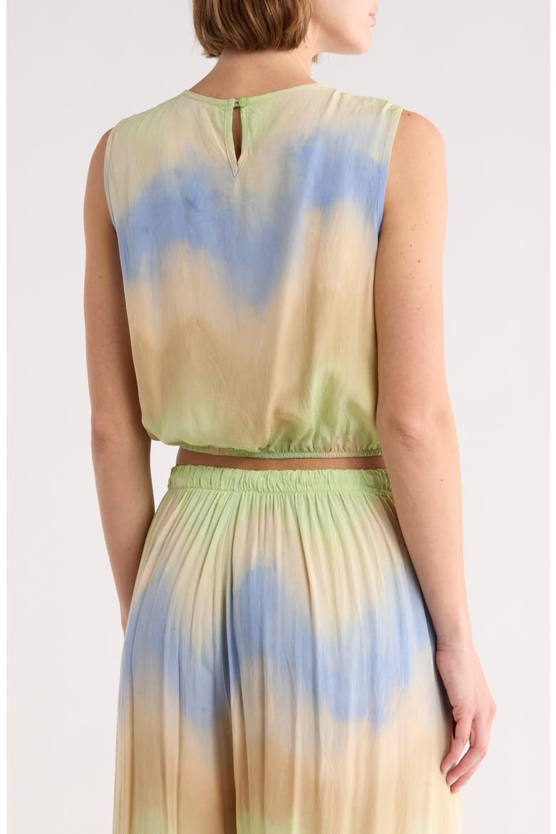 Clarissa Sleeveless Bubble Hem Top, Alternate, color, TIE-DYE