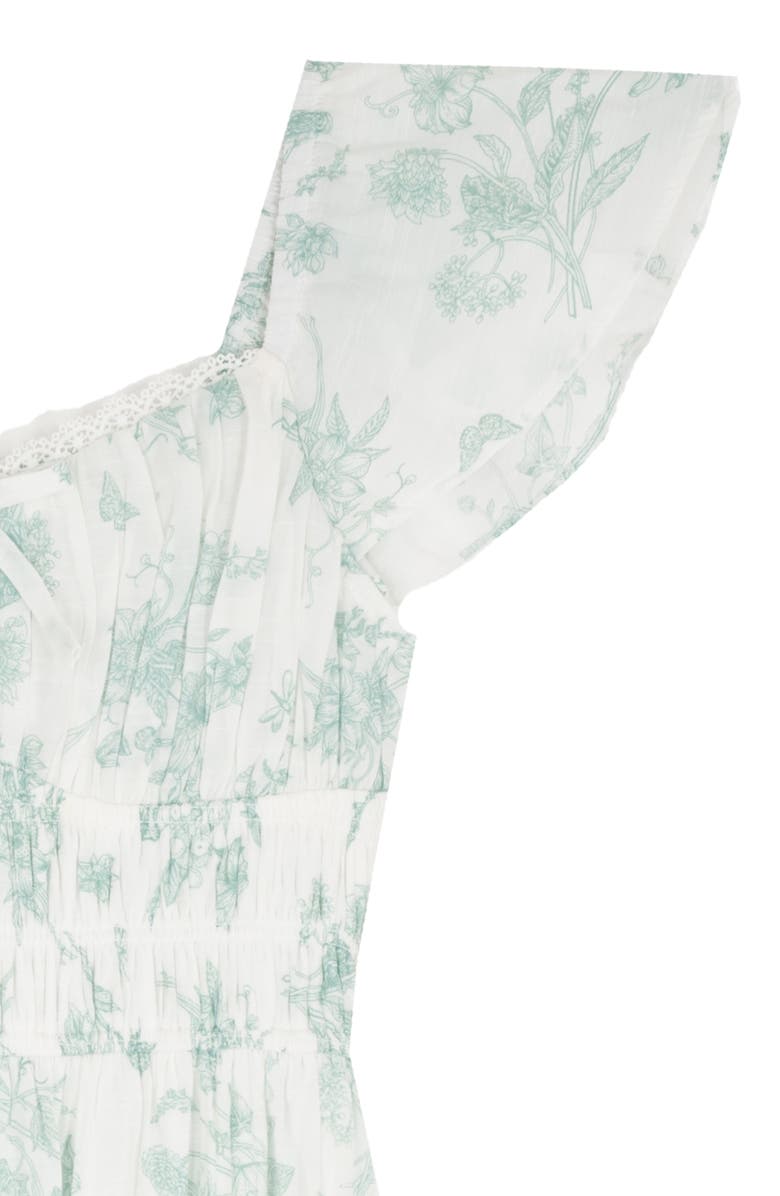 Rare Editions Kids' Floral Smocked Dress, Alternate, color, Sage