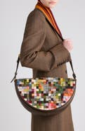 Dries Van Noten Embellished Silk & Viscose Shoulder Bag