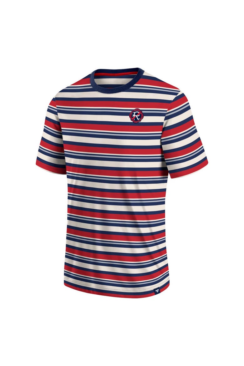 Men's Fanatics Branded Red New England Revolution Shot Clock Stripe T-Shirt, Alternate, color, Red
