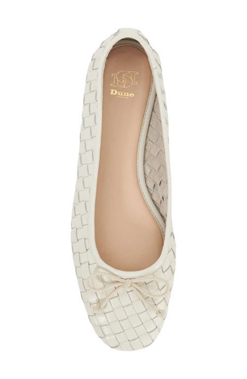 Dune London Heat Leather Ballet Flat In Multi
