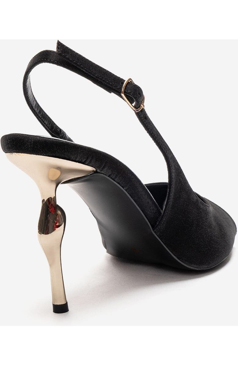 Prologue Shoes Amore Slingback Stiletto Pump, Alternate, color, Black