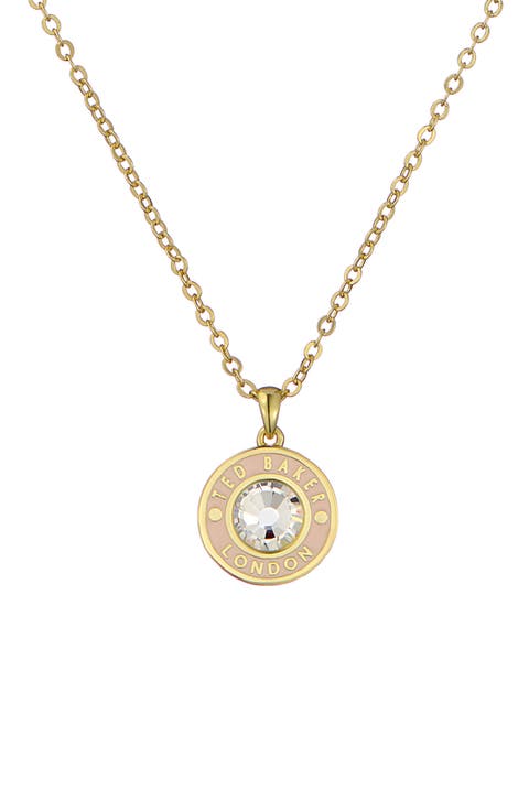 Cherlie Crystal Button Pendant Necklace